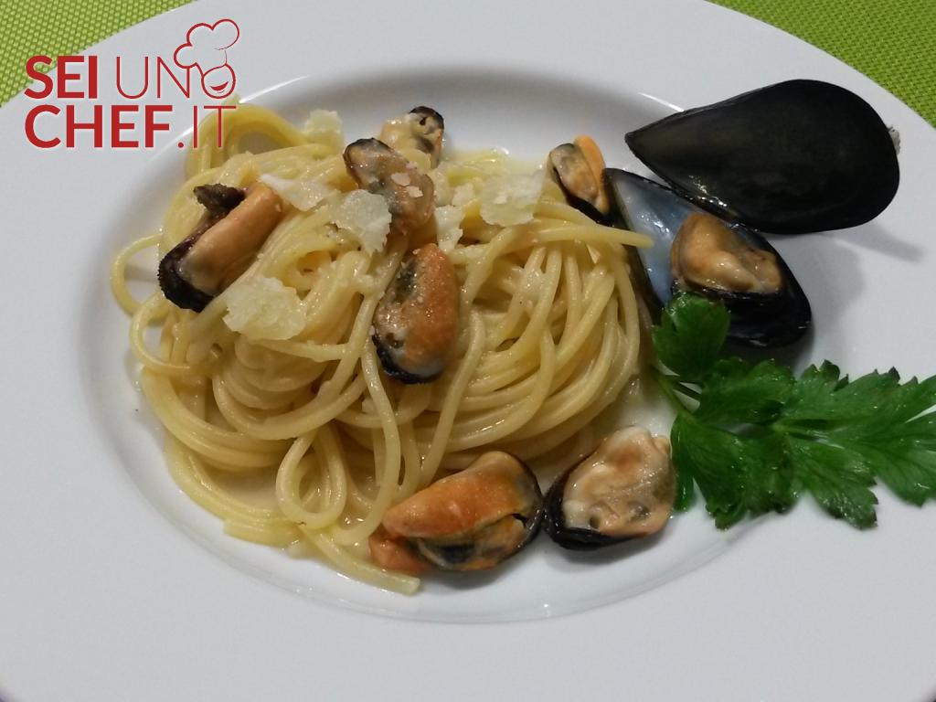  - Spaghetti cozze e pecorino